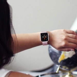 Apple Watch 4/5/6/7/8/SE/Ultra (42/44/45/49mm)) Tech-protect Milaneseband Óraszíj Fekete