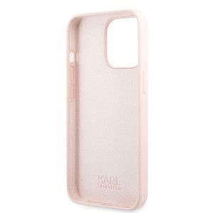 iPhone 13 Pro Max Karl Lagerfeld KLHCP13XSSKCI Karl Choupette Liquid Silicone tok pink