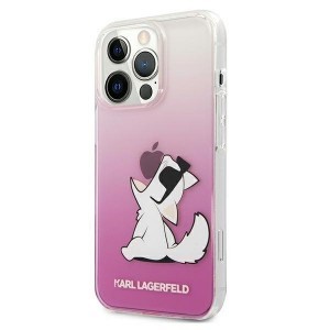 iPhone 13 Pro Karl Lagerfeld Choupette Fun tok rózsaszín (KLHCP13LCFNRCPI)