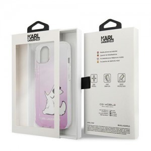 iPhone 13 6.1'' Karl Lagerfeld Choupette Fun tok rózsaszín (KLHCP13MCFNRCPI)