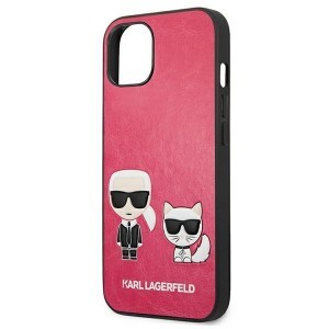 iPhone 13 6.1'' Karl Lagerfeld Ikonik Karl Choupette tok rózsaszín (KLHCP13MPCUSKCP)