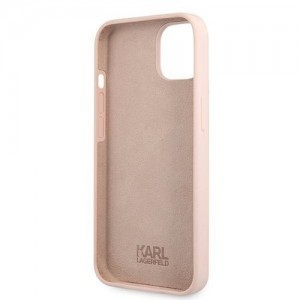 iPhone 13 6.1'' Karl Lagerfeld Karl`s Head szilikon tok világos rózsaszín (KLHCP13MSLKHLP)