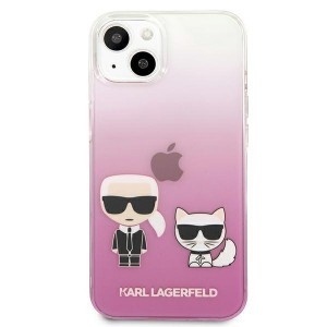 iPhone 13 Mini 5.4'' Karl Lagerfeld Karl Choupette tok rózsaszín (KLHCP13SCKTRP)