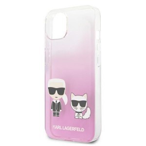 iPhone 13 Mini 5.4'' Karl Lagerfeld Karl Choupette tok rózsaszín (KLHCP13SCKTRP)