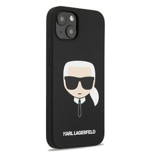 iPhone 13 Mini 5.4'' Karl Lagerfeld Karl`s Head szilikon tok fekete (KLHCP13SSLKHBK)