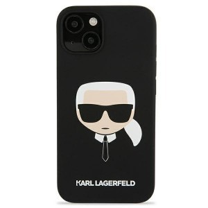 iPhone 13 Mini 5.4'' Karl Lagerfeld Karl`s Head szilikon tok fekete (KLHCP13SSLKHBK)