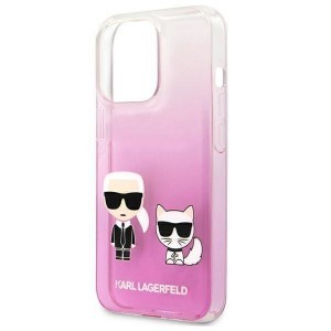 iPhone 13 Pro Max 6.7'' Karl Lagerfeld Karl Choupette tok rózsaszín (KLHCP13XCKTRP)