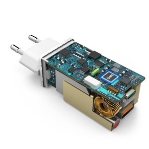 Hama hálózati gyorstöltő adapter GaN, PD / QC 3.0 USB 65W fehér