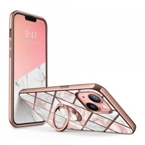 iPhone 13 Supcase IBLSN Cosmo Snap márvány mintás tok rózsaszín