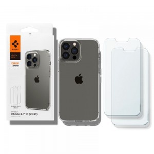 iPhone 13 Pro Spigen Crystal Pack tok + üvegfólia Crystal Clear (ACS03637)