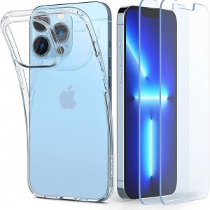 iPhone 13 Pro Spigen Crystal Pack tok + üvegfólia Crystal Clear (ACS03637)