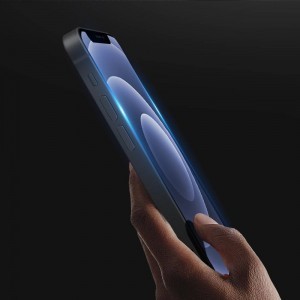 iPhone 13 mini 5D Full Glue kijelzővédő üvegfólia fekete