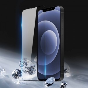 iPhone 13 mini 5D Full Glue kijelzővédő üvegfólia fekete