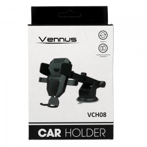 Vennus VCH08 Univerzális autós telefontartó szélvédőre fekete