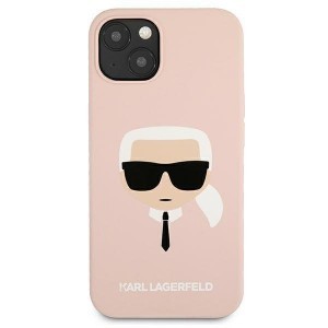 iPhone 13 Mini Karl Lagerfeld Karl`s Head szilikon tok világos rózsaszín (KLHCP13SSLKHLP)
