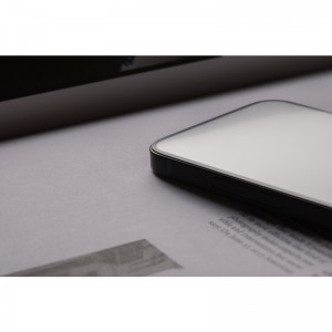 iPhone 13 / 13 Pro Moshi iVisor AG matt kijelzővédő fólia (fekete kerettel)