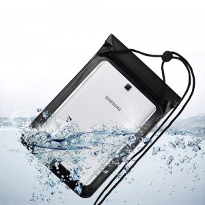 Univerzális vízálló tok telefonhoz vagy táblagéphez (max 8 hüvelykes) fekete