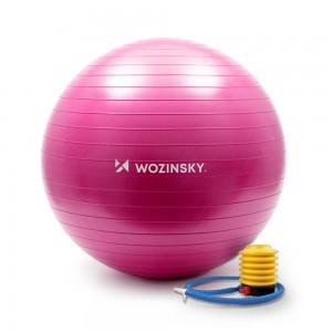 Wozinsky gimnasztikai labda 65 cm rózsaszín