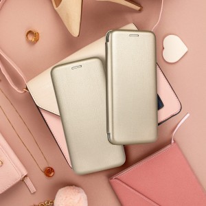 Samsung A22 4G Forcell Elegance fliptok arany