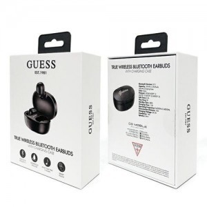 Guess GUTWST30BK TWS Bluetooth fülhallgató + töltő dokkoló fekete