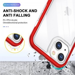 iPhone 14 Pro Acrylic hybrid tok piros anti-shock
