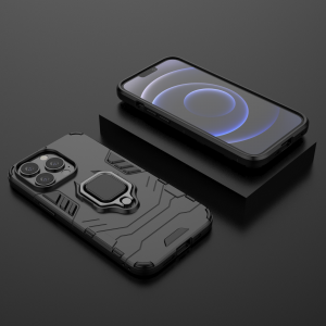 iPhone 13 Pro Ring Armor tok kihajtható támasszal fekete