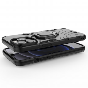 iPhone 13 Pro Ring Armor tok kihajtható támasszal fekete