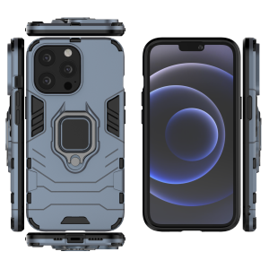 iPhone 13 Pro Max Ring Armor tok kihajtható támasszal kék