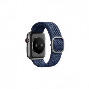 Apple Watch 42/44/45 mm Uniq Aspen fonott szíj kék