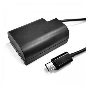 DMW-BLF19E akkumulátor adapter - DMW-BLF19E USB C folyamatos töltő akkumulátor (USBC-BLF19E)-0