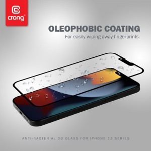 iPhone 13 Mini Crong Anti-Bacterial 3D Armor Glass 9H kijelzővédő üvegfólia