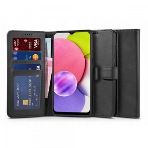 Samsung Galaxy A03S Tech-Protect Wallet 2 fliptok fekete