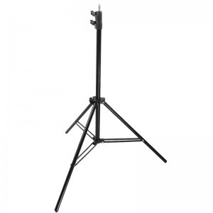 Alumínium lámpatartó stúdió állvány, vakuállvány 213cm, spigot fejjel, 1/4 csatlakozással (T19)-3