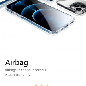 iPhone 13 Pro Max Magsafe áttetsző tok ütésálló sarokvédelemmel