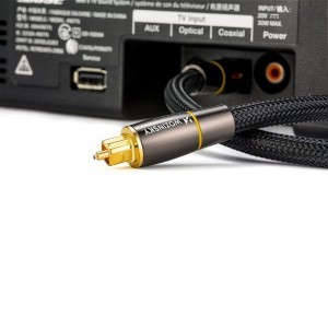 Wozinsky Digitális optikai audio kábel Toslink SPDIF 1.5m fekete (WOPT-15)
