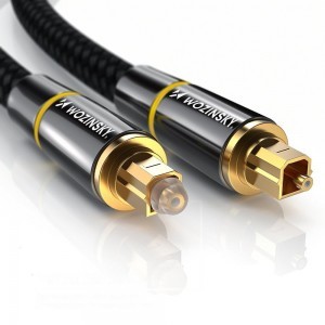 Wozinsky Digitális optikai audio kábel Toslink SPDIF 3m fekete (WOPT-30)
