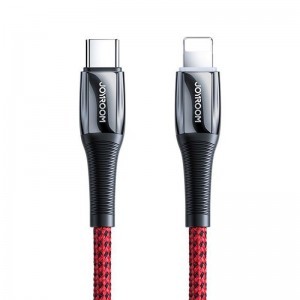 Joyroom USB Type C - Lightning kábel PD 20W 2.4A 1.2m piros (S-1224K2)