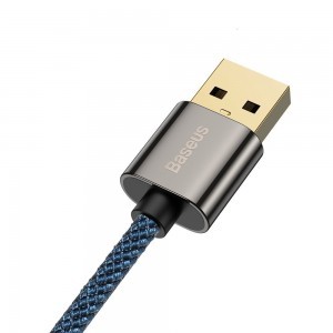 Baseus Legend 90 fokban döntött USB - USB Type-C kábel 66W 2m kék (CACS000503)