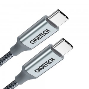 Choetech USB Type C - USB Type C kábel 5A 100W PD 480Mbps 1.8m szürke (XCC-1002-GY)