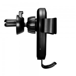 iCarer Univerzális Gravity autós telefontartó és Qi vezeték nélküli töltő 10W szellőzőre fekete (IWXC004-BK)
