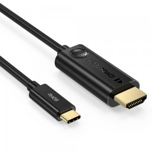 Choetech Egyirányú adapter kábel USB Type-C - HDMI 2.0 4K 60Hz 1.8m fekete (CH0019)