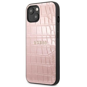 iPhone 13 mini Guess GUHCP13SPCRBPI Croco tok pink