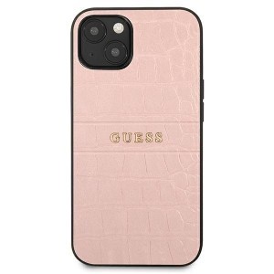 iPhone 13 mini Guess GUHCP13SPCRBPI Croco tok pink