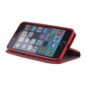 iPhone 7 mágneses fliptok piros
