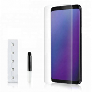 Samsung Galaxy S9+ Plus 5D UV kijelzővédő üvegfólia - UV Lámpával