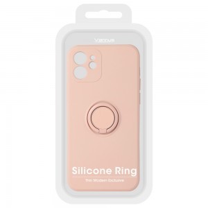 iPhone 7/8/SE 2020/SE 2022 Vennus Silicone Ring tok  világos rózsaszín