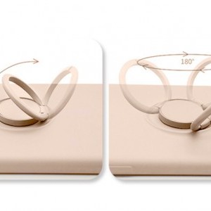 iPhone XR Vennus Silicone Ring tok világos rózsaszín