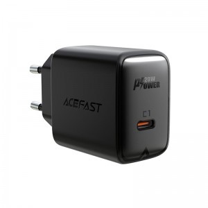 Acefast Fali hálózati töltő USB Type-C PD 20W 2,4A fekete