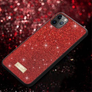 iPhone 13 Pro Max Sulada Dazzling Glitter tok piros