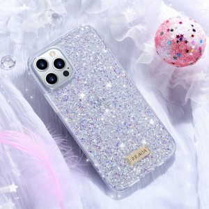 iPhone 12 Mini Sulada Luminous Glitter tok lila